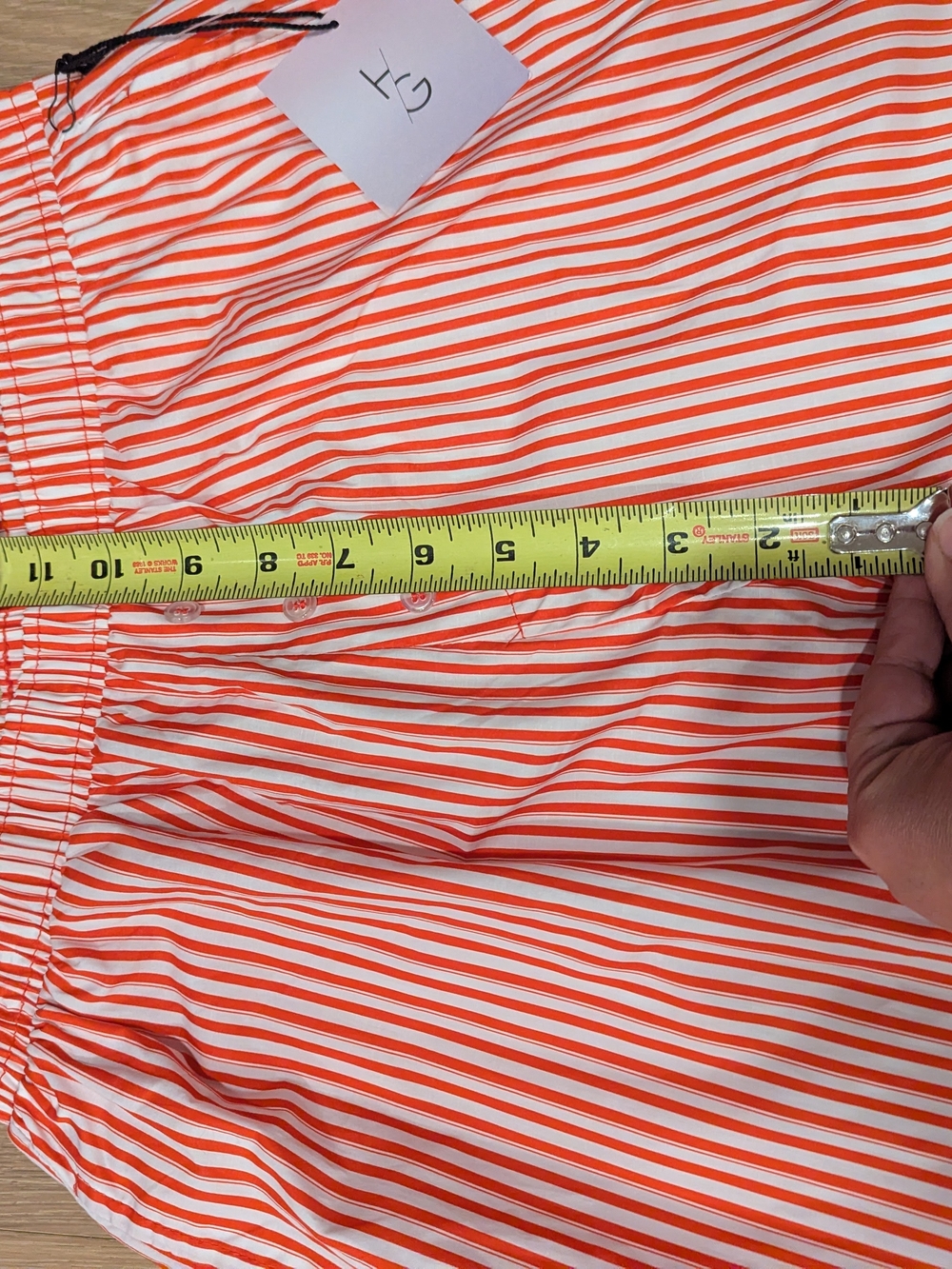 Striped Red and White Cotton Lounge Pants - Picture 7 of 12